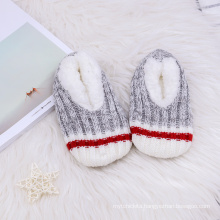 autumn winter fleece knitted floor support shoes